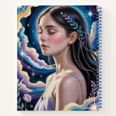 Celestial Sky Woman Dreams Spiral Notebook Notizblock (Rückseite)