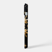 Celestial Snowflake Golden Glam Phone Case iPhone 15 Hülle (Linke Seite)