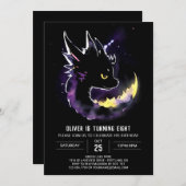 Celestial Soiree mit Whimsical Dragon Einladung (Vorne/Hinten)