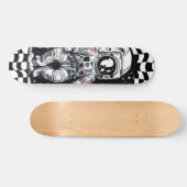 Celestial Sojourn the Universe mit Astronaut Skateboard (Horizontal)