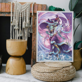 Celestial Sorcerer Hand Drawn Poster