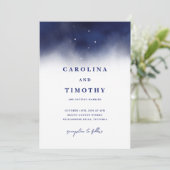 Celestial Southern Cross Crux Einladung zur Hochze (Stehend Vorderseite)