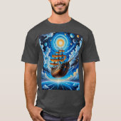 Celestial Space Pirate Ship T - Shirt (Vorderseite)