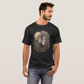 Celestial Space Sun Moon Boho Luna Solar Astronomi T-Shirt (Vorne ganz)