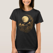 Celestial Space Sun Moon Boho Luna Solar Astronomy T-Shirt (Vorderseite)