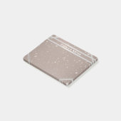 Celestial Sparkle Glam Trendy Modern Personalisier Post-it Klebezettel (angewinkelt)