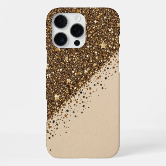 Celestial Sparkle (Glitzer-Leder) iPhone Hülle (Rückseite)