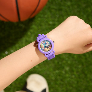Celestial Spectrum: Der Regenbogen Einhornbogen Armbanduhr