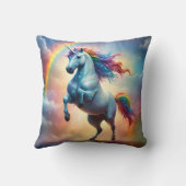 Celestial Spectrum: Der Regenbogen Einhornbogen Kissen (Rückseite)