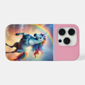 Celestial Spectrum: The Rainbow Unicorn's Arc iPhone Hülle (Rückseite (Horizontal))
