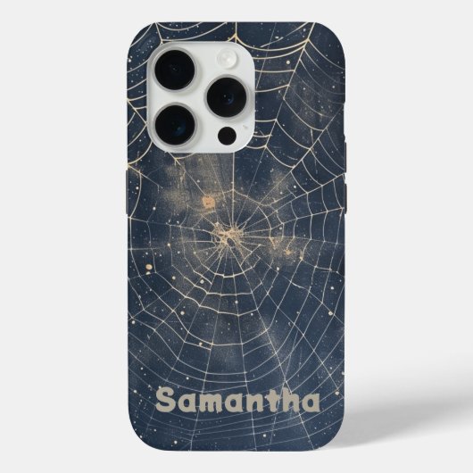 Celestial Spider Web Gothic Starry Night Case-Mate iPhone Hülle (Rückseite)