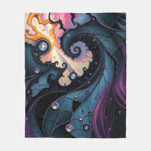 Celestial Spiral Fleecedecke (Vorderseite)