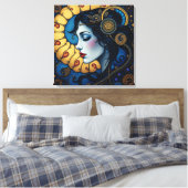 Celestial Spiral Leinwanddruck (Insitu (Schlafzimmer))