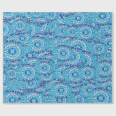 Celestial Spirals Mandala Pattern Geschenkpapier (Flach)
