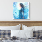 Celestial Spirit in Swirling Cosmos Leinwanddruck (Insitu (Schlafzimmer))