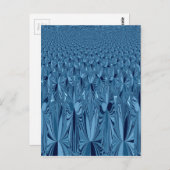 Celestial Splendor: Design der irrisierenden blaue Postkarte (Vorne/Hinten)