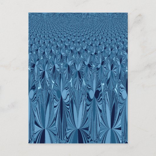 Celestial Splendor: Design der irrisierenden blaue Postkarte (Vorderseite)