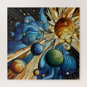 Celestial Stached Glass Puzzle (Horizontal)