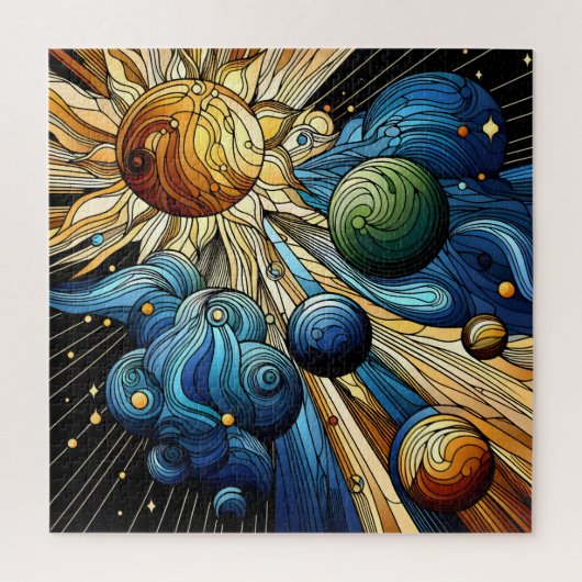 Celestial Stached Glass Puzzle (Vertikal)