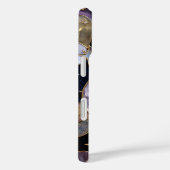 Celestial StainedGlass iPhone Case Moon Stars Gold (Rückseite / Rechts)