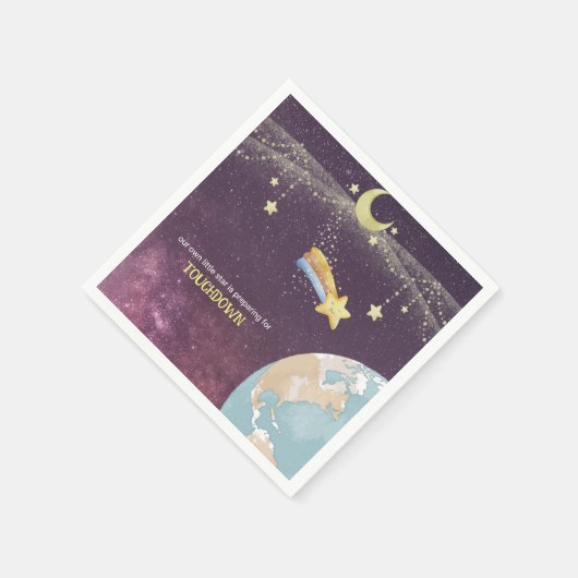 Celestial Star Custom Typografy Niedlich Simple Serviette (Ecke)