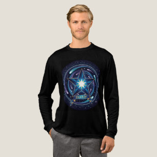 Celestial Star Dream - Cosmic Galaxy Long Sleeve T Tri-Blend Shirt