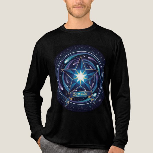 Celestial Star Dream - Cosmic Galaxy Long Sleeve T Tri-Blend Shirt (Vorderseite)
