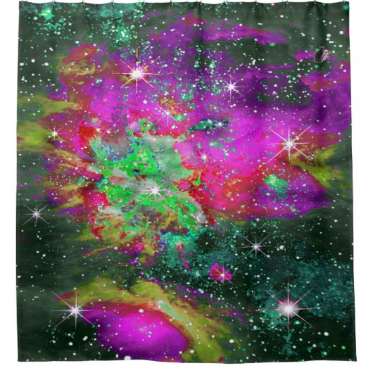 Celestial Star Field Showvorhang Duschvorhang (Vorderseite)