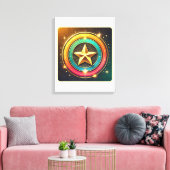 Celestial Star Glow Leinwanddruck (Insitu (Wohnzimmer))