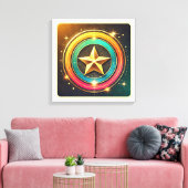 Celestial Star Glow Leinwanddruck (Insitu (Wohnzimmer))