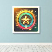 Celestial Star Glow Leinwanddruck (Insitu (Holzboden))