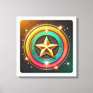 Celestial Star Glow Leinwanddruck