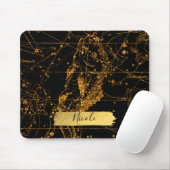 Celestial Star Map Astrologisches Gold Fische Fisc Mousepad (Mit Mouse)