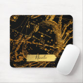 Celestial Star Map Astrologisches Goldkrebs Mousepad (Mit Mouse)