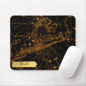 Celestial Star Map Astrologisches Zeichen Leo Lion Mousepad (Mit Mouse)