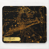 Celestial Star Map Astrologisches Zeichen Leo Lion Mousepad (Vorne)