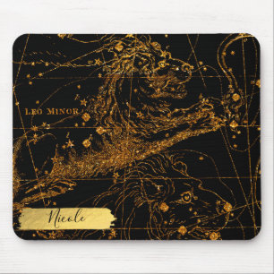 Celestial Star Map Astrologisches Zeichen Leo Lion Mousepad