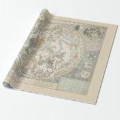 Celestial Star Map Zodiac Constellation I Geschenkpapier (Ungerollt)
