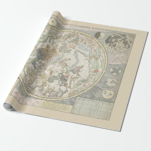 Celestial Star Map Zodiac Constellation I Geschenkpapier