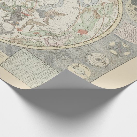 Celestial Star Map Zodiac Constellation I Geschenkpapier (Ecke)