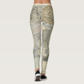 Celestial Star Map Zodiac Constellation I Leggings (Rückseite)
