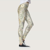 Celestial Star Map Zodiac Constellation I Leggings (Rechts)