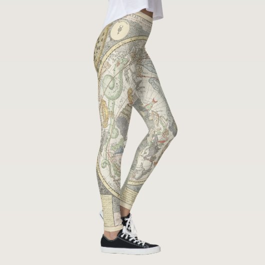 Celestial Star Map Zodiac Constellation I Leggings (Rechts)