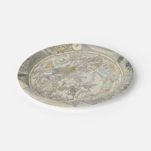 Celestial Star Map Zodiac Constellation I Pappteller (Schrägansicht)