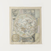 Celestial Star Map Zodiac Constellation I Wandteppich (Vorderseite)