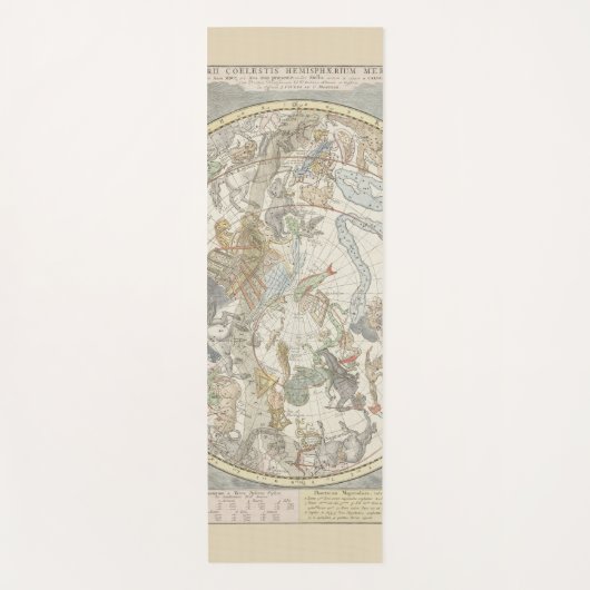 Celestial Star Map Zodiac Constellation I Yogamatte (Vorderseite)