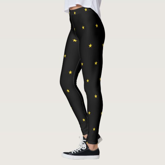 Celestial Star Pattern Luxe Comfort Stretch Fit Leggings (Links)