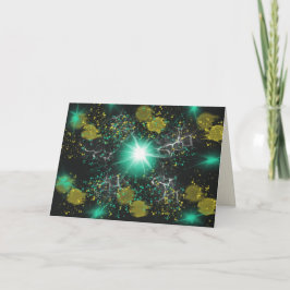 Celestial Star von Wonder Xmas Christliche Kunstbi Feiertagskarte