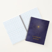 Celestial Starburst Blue Personalized Journal Notizblock (Innenseite)