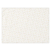 Celestial Starry Muster Moderne White Gold Hochzei Tischdecke (Vorderseite (Horizontal))